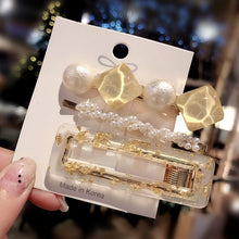 Загрузить изображение в средство просмотра галереи, 3 pieces/set of acrylic imitation pearl hair clips
