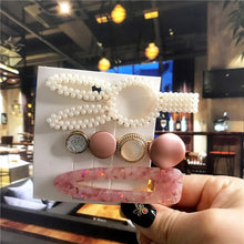 Загрузить изображение в средство просмотра галереи, 3 pieces/set of acrylic imitation pearl hair clips
