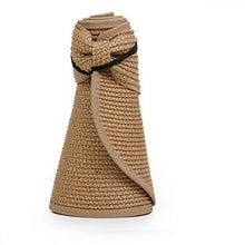 Load image into Gallery viewer, Beach straw hat with big brim UV protection
