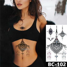 Загрузить изображение в средство просмотра галереи, Lace totem lotus tattoo decal
