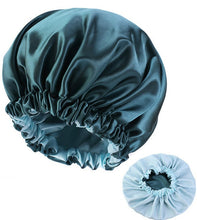 Load image into Gallery viewer, Large printed satin silk nightcap
