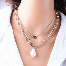 Load image into Gallery viewer, Fashion  Pearl Geometric Necklace
