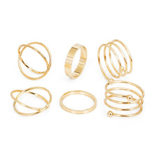 Загрузить изображение в средство просмотра галереи, Fashion cross twist open ring set
