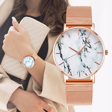 Load image into Gallery viewer, Fashionable Mesh Strap Creative Marble Watch
