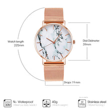 Load image into Gallery viewer, Fashionable Mesh Strap Creative Marble Watch
