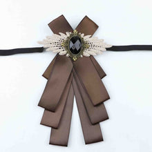 Load image into Gallery viewer, Vintage embossed costume jewelry bow tie
