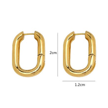 Load image into Gallery viewer, Retro simple O-shaped earrings
