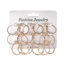 Загрузить изображение в средство просмотра галереи, 6 pairs/set Fashion round earrings
