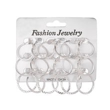 Загрузить изображение в средство просмотра галереи, 6 pairs/set Fashion round earrings
