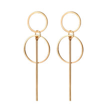 Load image into Gallery viewer, Fashion retro geometric long dangling earrings
