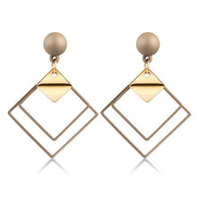 Load image into Gallery viewer, Fashion retro geometric long dangling earrings
