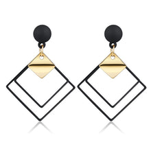Load image into Gallery viewer, Fashion retro geometric long dangling earrings
