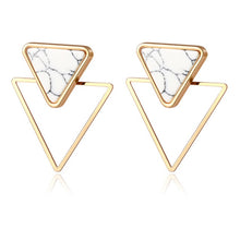 Load image into Gallery viewer, Fashion retro geometric long dangling earrings
