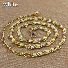 Load image into Gallery viewer, Fashion elegant dress waist chain pearl decoration
