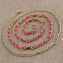 Load image into Gallery viewer, Fashion elegant dress waist chain pearl decoration
