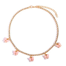 Load image into Gallery viewer, Icy Butterfly Rhinestone Necklace
