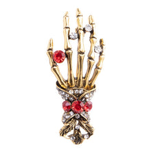 Load image into Gallery viewer, Leaf Elk Wing Palm Brooch

