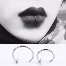 Load image into Gallery viewer, Medical titanium steel nose ring lip ring
