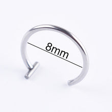 Load image into Gallery viewer, Medical titanium steel nose ring lip ring
