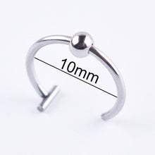 Load image into Gallery viewer, Medical titanium steel nose ring lip ring
