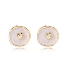 Load image into Gallery viewer, Alloy Drop Oil Round Necklace Ring Earrings
