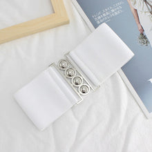 Загрузить изображение в средство просмотра галереи, Black and white wide-breasted lace belt
