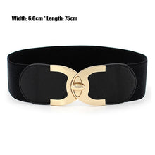 Загрузить изображение в средство просмотра галереи, Black and white wide-breasted lace belt
