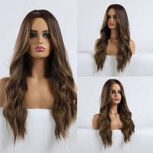 Загрузить изображение в средство просмотра галереи, Long wavy natural middle part wig
