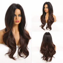 Загрузить изображение в средство просмотра галереи, Long wavy natural middle part wig
