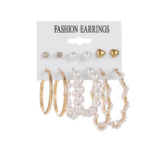 Загрузить изображение в средство просмотра галереи, 6 pairs/set Fashion round earrings
