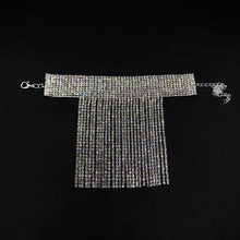 Load image into Gallery viewer, Fashionable shiny rhinestone tassel adjustable anklet
