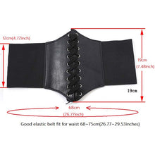 Загрузить изображение в средство просмотра галереи, Corset wide belt PU leather slimming belt
