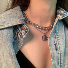 Load image into Gallery viewer, Multi-layered Human Head Coin Necklace
