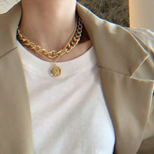 Load image into Gallery viewer, Multi-layered Human Head Coin Necklace
