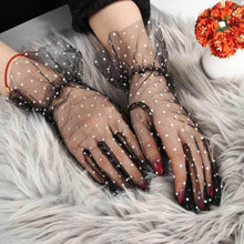 Load image into Gallery viewer, Lace spotted mittens
