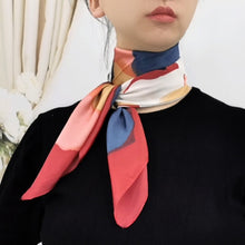 Load image into Gallery viewer, Silk print square scarf
