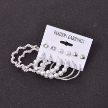 Загрузить изображение в средство просмотра галереи, 6 pairs/set Fashion round earrings
