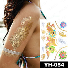 Load image into Gallery viewer, Mandala Flower Body Art Fake Tattoo
