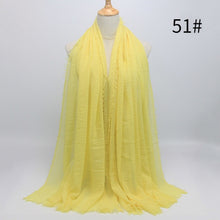 Load image into Gallery viewer, Muslim ruffled headscarf solid color
