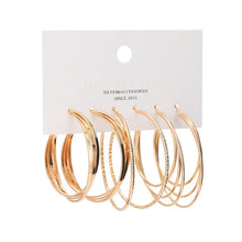 Загрузить изображение в средство просмотра галереи, 6 pairs/set Fashion round earrings
