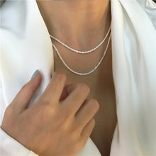 Load image into Gallery viewer, Sterling silver shiny clavicle chain
