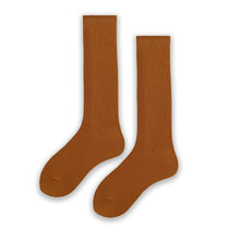 Load image into Gallery viewer, High socks solid color cotton stockings
