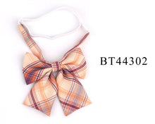 Load image into Gallery viewer, Check casual bow tie cotton
