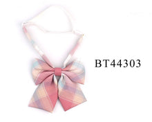 Load image into Gallery viewer, Check casual bow tie cotton
