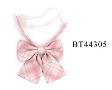 Load image into Gallery viewer, Check casual bow tie cotton
