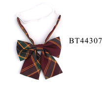 Load image into Gallery viewer, Check casual bow tie cotton
