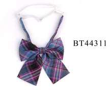 Load image into Gallery viewer, Check casual bow tie cotton
