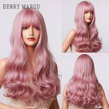 Load image into Gallery viewer, Long natural wave bangs cosplay wig
