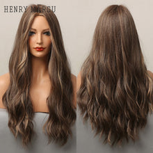 Load image into Gallery viewer, Long natural wave bangs cosplay wig
