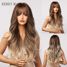 Load image into Gallery viewer, Long natural wave bangs cosplay wig
